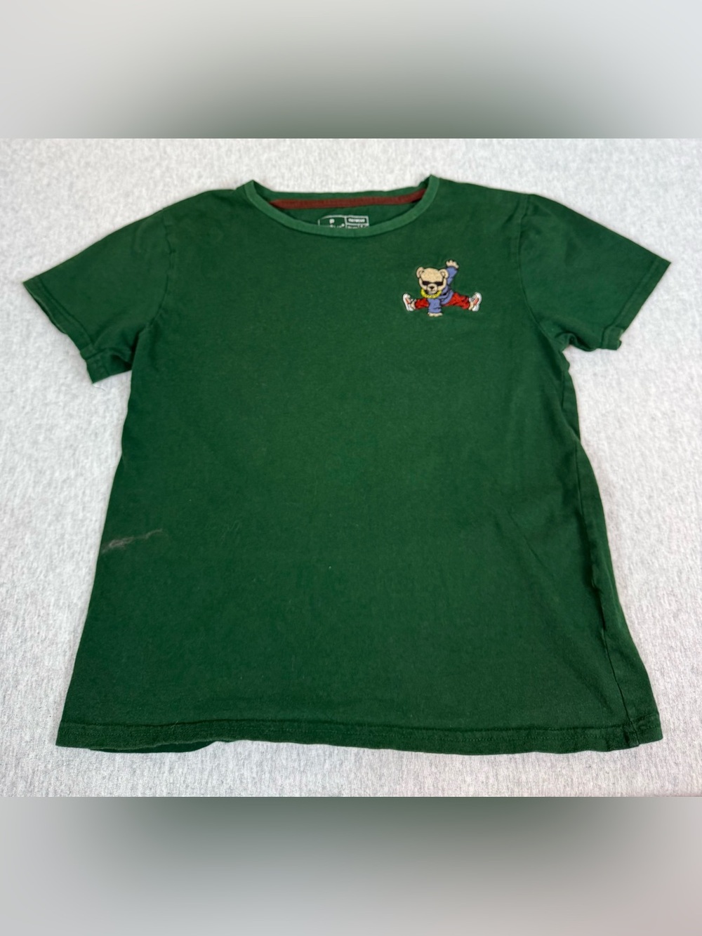 Public‎ Rec Boys Graphic Teddy Bear T-Shirt - Green - Size Small (8)